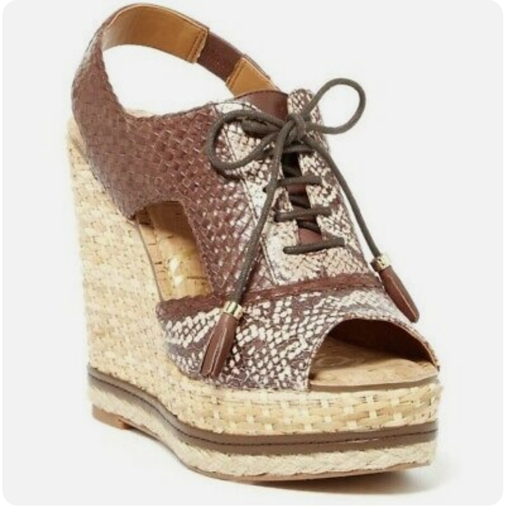 NEW Sam Edelman Womens Tinley  Espadrille Wedge Sandals Shoes sz 8M